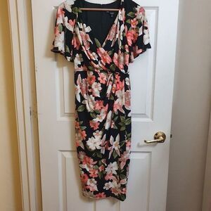 Maggy London Petites Faux Wrap Dress